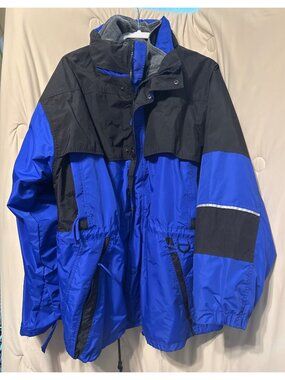 XL Cintas Convertible Tundra System Coat, Fleece Jacket Electric Blue